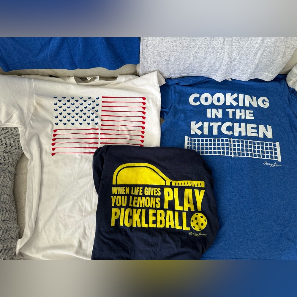 Graphic T-Shirts Set - Red, Blue, Yellow